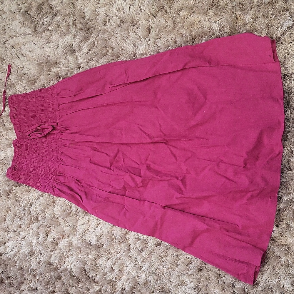 Pink Off-Shoulder Two-Piece Dress - Picture 2 of 4